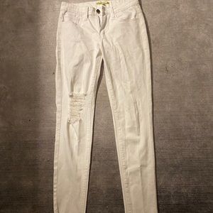 White Ripped Skinny Jeans
